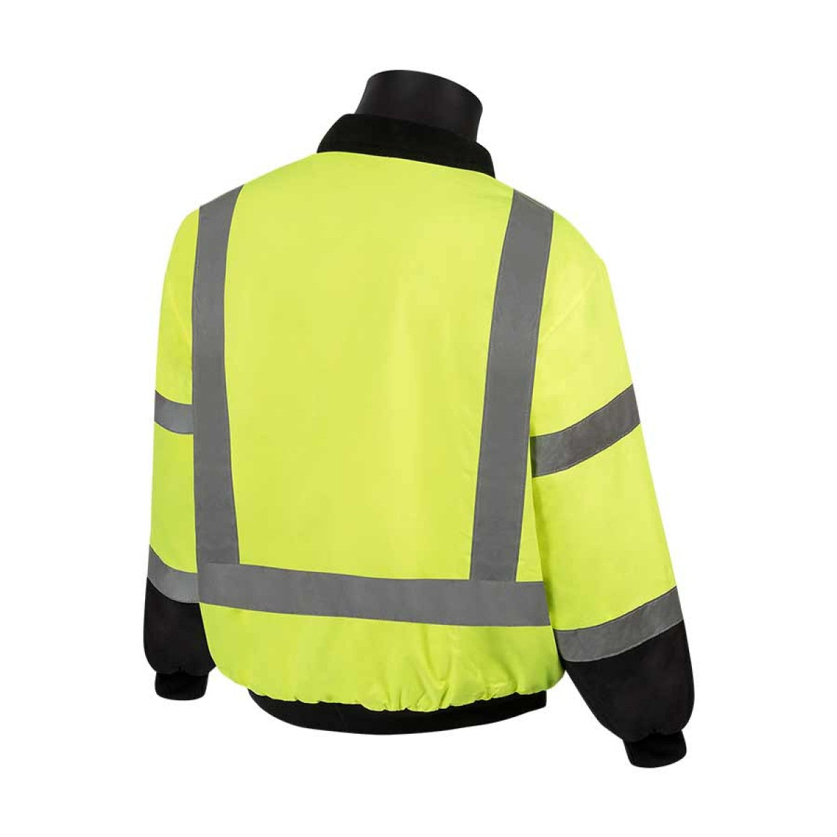 HIVIZGARD™ CLASS 3 - INSULATED BLACK BOTTOM BOMBER JACKET