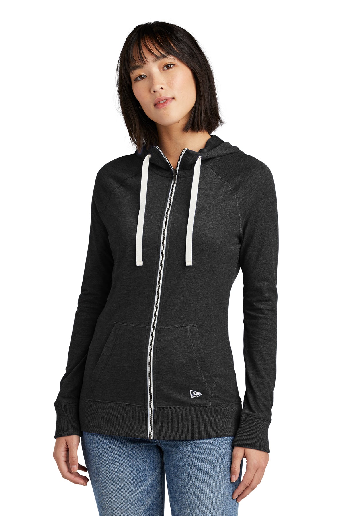 New Era® Ladies Sueded Cotton Blend Full-Zip Hoodie