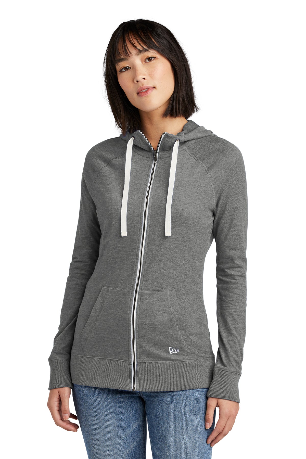 New Era® Ladies Sueded Cotton Blend Full-Zip Hoodie