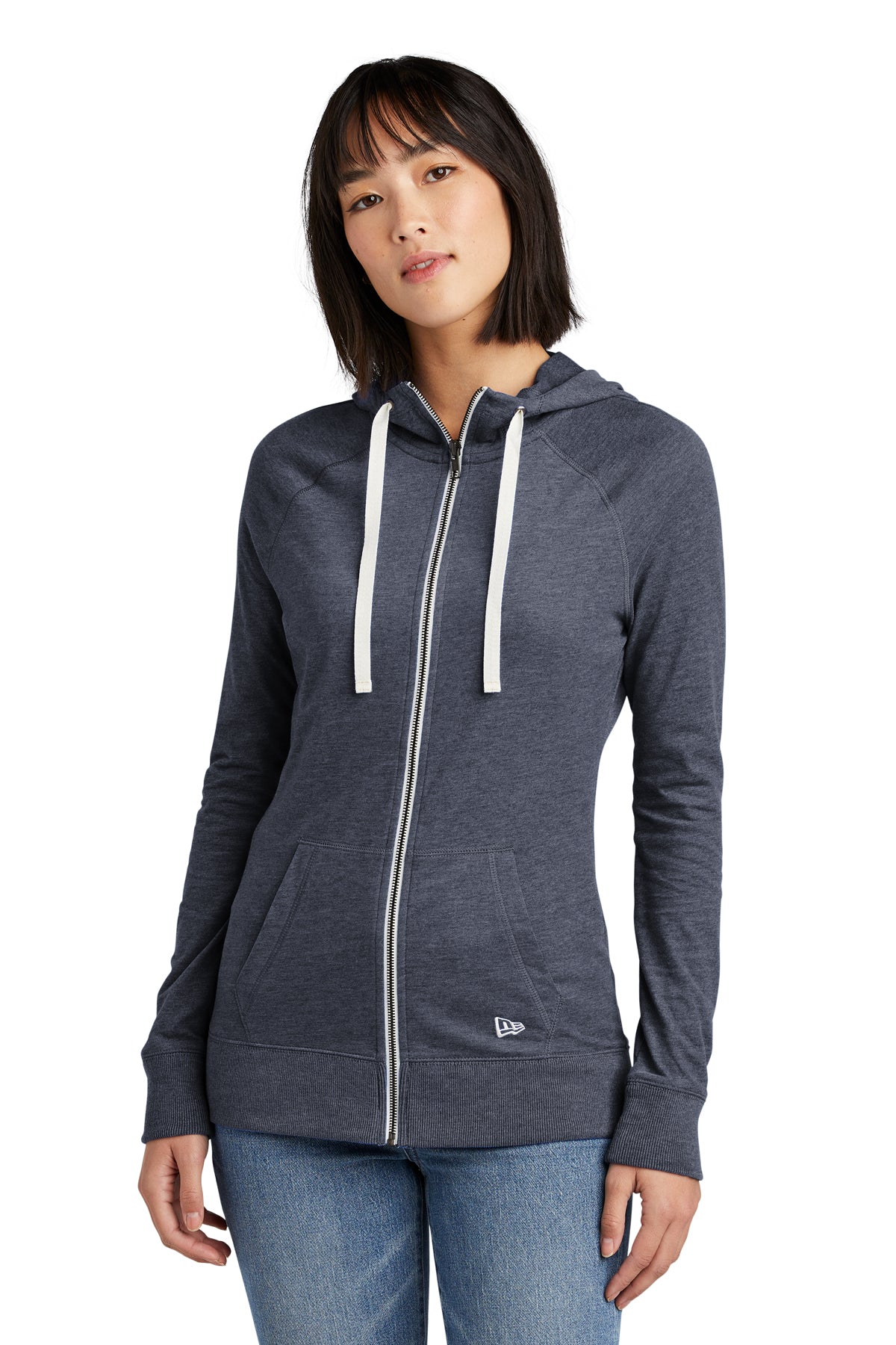 New Era® Ladies Sueded Cotton Blend Full-Zip Hoodie